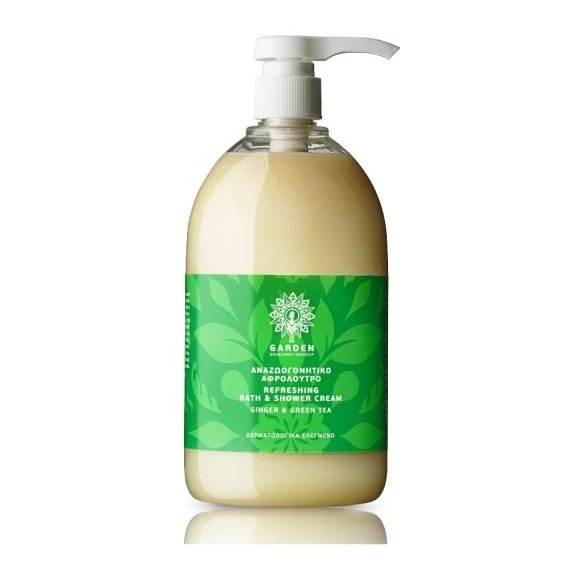 Garden_of_Panthenols-Αρωματικό-Αφρόλουτρο-Ginger-&-Green-Tea-1000ml_olgaspharmacy
