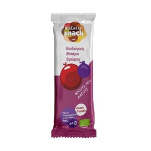 Bioearth Snack Μπάρα βρώμης Φρούτα του Δασους, 60gr
