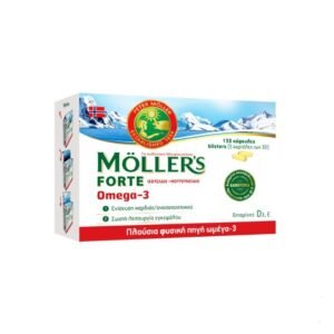 Moller's - Forte Omega-3 Ιχθυέλαιο & Μουρουνέλαιο Συμπλήρωμα Διατροφής Για Την Ενίσχυση Της Καρδιάς 150 κάψουλες