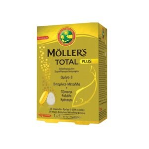 Moller’s - Total Plus Ολοκληρωμένο Συμπλήρωμα Διατροφής Ωμέγα-3 Με Βιταμίνες Και Μέταλλα 28 ταμπλέτες + 28 κάψουλες