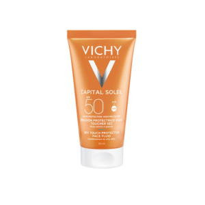 Vichy Capital Soleil SPF50 Dry Touch Protective Face Fluid, Αντηλιακή Κρέμα Προσώπου για Ματ Αποτέλεσμα - 50ml