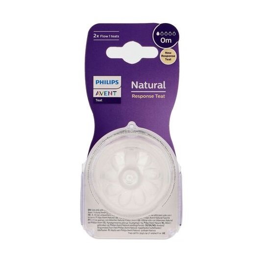 8710103985082-Philips-Avent-Θηλές-Σιλικόνης-Natural-Response-Ροή-1-(2 τεμάχια)-0m+-olgaspharmacy