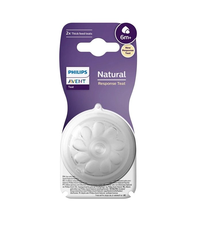 8710103985181-Philips-Avent-Θηλές-Σιλικόνης-Natural-Response-Μέγιστης-Ροής-6-(2 τεμάχια)-6m+-olgaspharmacy