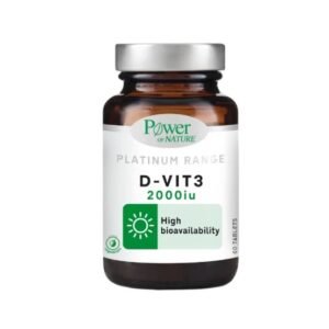 Power of Nature Platinum Range D-Vit3 2000IU - 60 ταμπλέτες