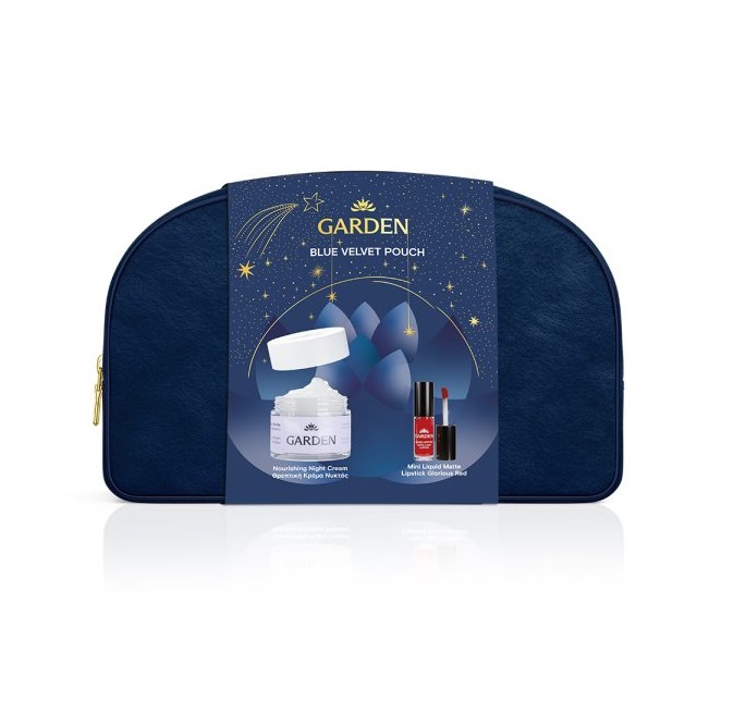 5205962010981-Garden-Blue-Velvet-Pouch-Limited-Edition-Θρεπτική-Κρέμα-Νυκτός-με-Αβοκάντο-50ml-&-Mini-υγρό-ματ-κραγιόν-μακράς-διαρκείας-2ml-olgaspharmacy