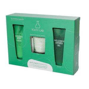 Youth Lab Promo Blooming Garden Anti-Stress Experience Body Collection, Αφρόλουτρο - 200ml, Κρέμα Σώματος - 200ml & Αρωματικό Κερί Χώρου - 1τεμ (1σετ)