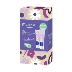 Mustela Promo Pack Vitamin Barrier Cream 1-2-3, Κρέμα για την Αλλαγή Πάνας (-50% Στο Δεύτερο προιόν) - 2x100ml