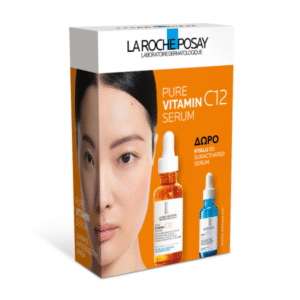 La Roche Posay Promo Pure Vitamin C12 Serum, Αντιρυτιδικός Ορός Λάμψης με Βιταμίνη C - 30ml & Δώρο Ηyalu B5 Suractivated Serum Ορός Επανόρθωσης & Αναπλήρωσης Όγκου - 10ml