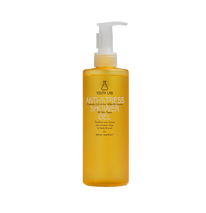 5200142102517-Youth-Lab-Anti-Stress-Excotic-Sunrise-For-Body-&-Mind-Shower-Gel-Αφρόλουτρο-με-Ανανά-Lilly-&-Καρύδα-400ml-olgaspharmacy