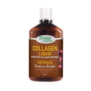 Power of Nature Collagen Liquid, Πόσιμο Κολλαγόνο με Γεύση Φράουλα - 500ml