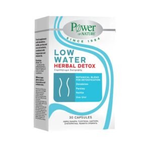 Power of Nature Low Water Herbal Detox, Συμπλήρωμα Διατροφής για Αδυνάτισμα - 30 κάψουλες