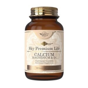 Sky Premium Life Calcium, Magnesium & Vitamin D3, Συμπλήρωμα Διατροφής Για την Ενίσχυση Των Οστών, των Μυών Και των Δοντιών με Ασβέστιο, Κ2 και D3 - 60 Δισκία