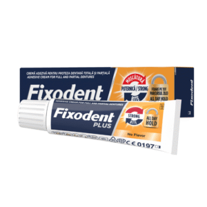 Fixodent Plus Strong Bite, Στερεωτική Κρέμα για Oλικές & Mερικές Oδοντοστοιχίες - 40ml
